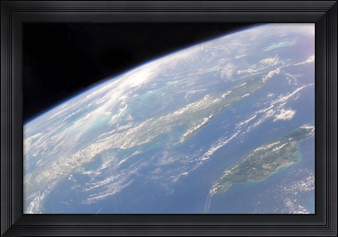 Framed Cuba and Jamaica Print
