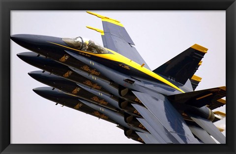 Framed Four Blue Angels F/A-18C Hornets Print