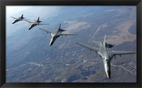 Framed Four Royal Australian Air Force F-111 Print