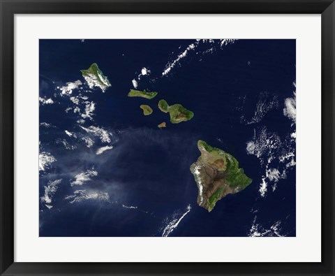 Framed Hawaiian Islands Print