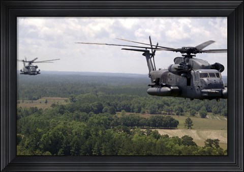 Framed MH-53 Pave Low Helicopters Print