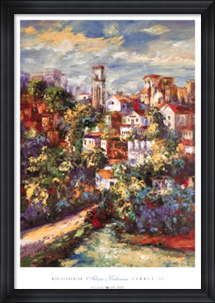 Framed Mediterranean Summer III Print