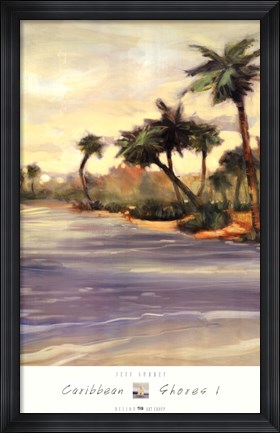 Framed Caribbean Shores I Print