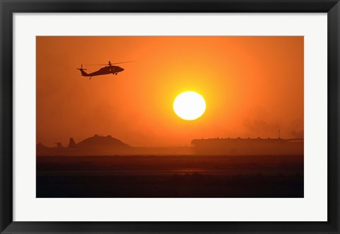 Framed Army Blackhawk Helicopter Print
