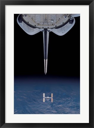 Framed Space Shuttle Departs Print