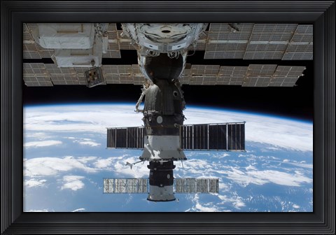 Framed Soyuz 14 and Progress 26 Print