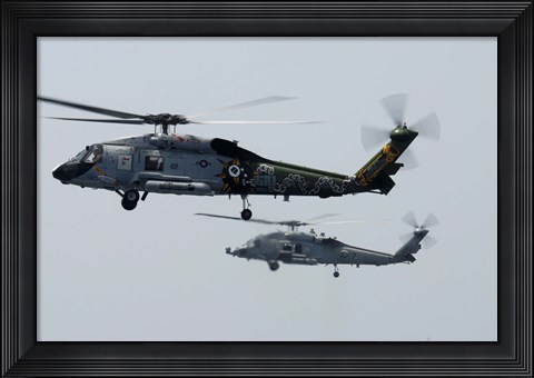 Framed SH-60F and HH-60H Seahawk Print
