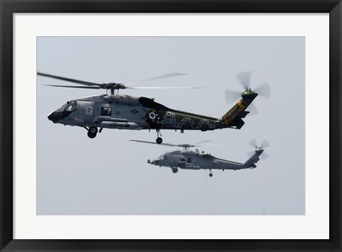 Framed SH-60F and HH-60H Seahawk Print