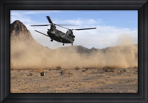 Framed CH-47 Chinook Print