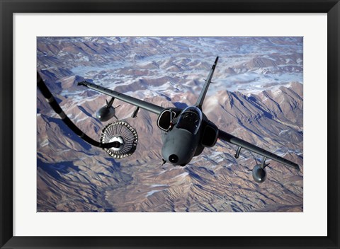 Framed Italian AMX and a KC-10A Extender Print