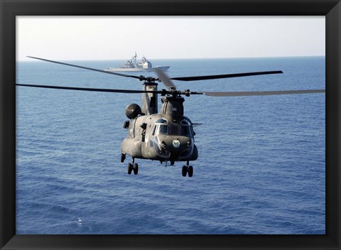 Framed US Army MH-47 Chinook Print