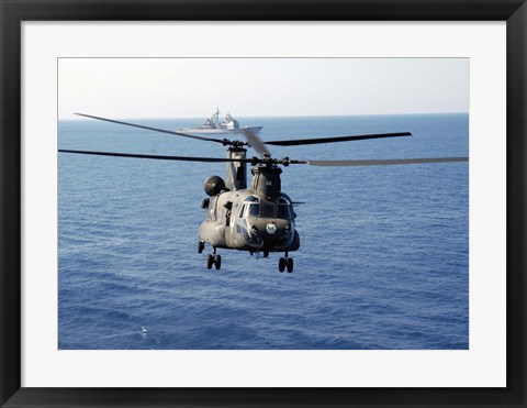 Framed US Army MH-47 Chinook Print