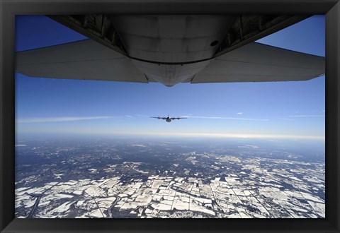 Framed Two EC-130J Commando Solo Print