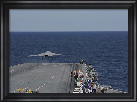 Framed X-47B Combat Air System Print