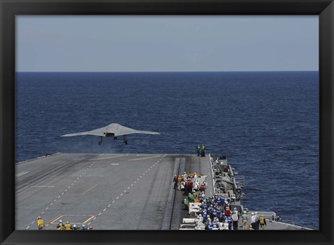 Framed X-47B Combat Air System Print