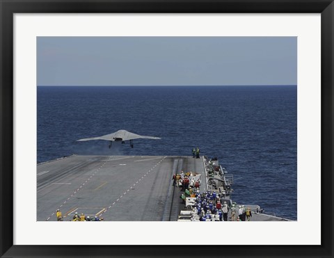 Framed X-47B Combat Air System Print