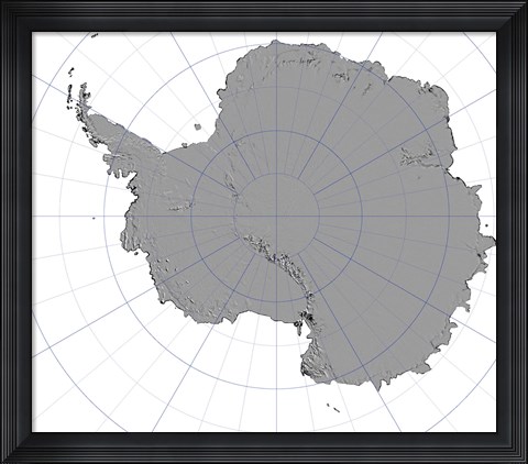 Framed Antarctica Print