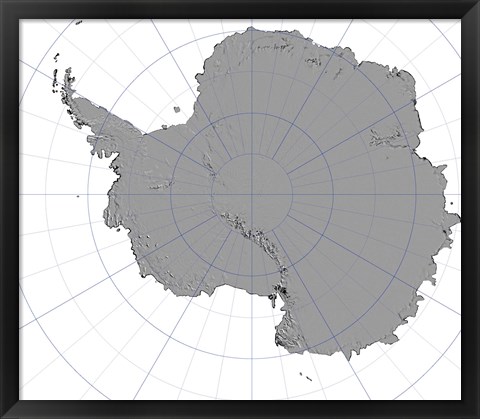 Framed Antarctica Print