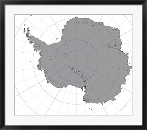 Framed Antarctica Print