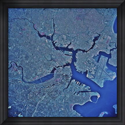 Framed Boston, Massachusetts Print