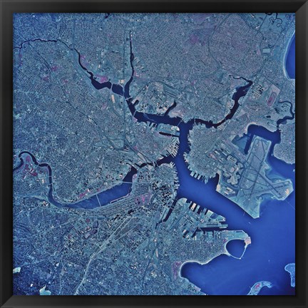 Framed Boston, Massachusetts Print