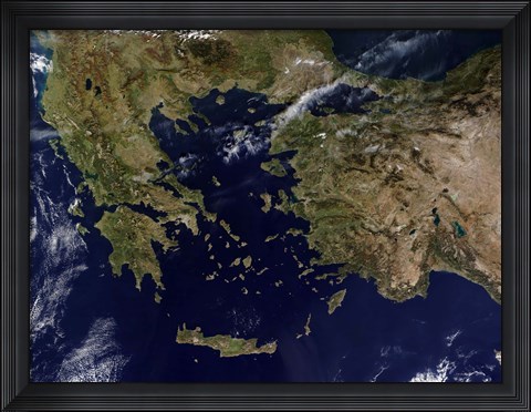 Framed Greece and Turkey Print