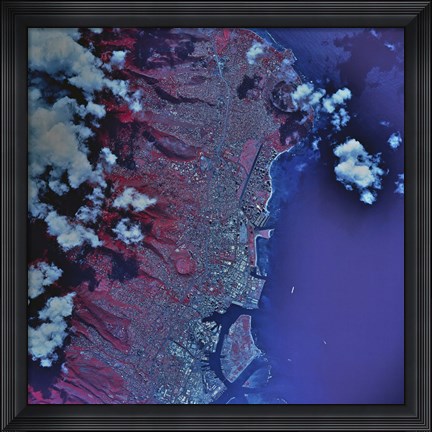 Framed Honolulu, Hawaii Print