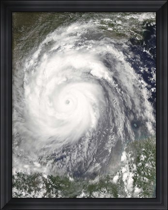 Framed Hurricane Emily Print