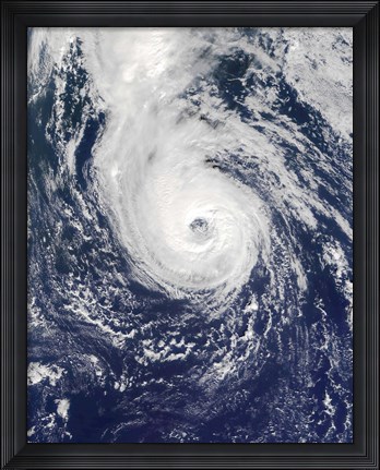 Framed Hurricane Epsilon Print