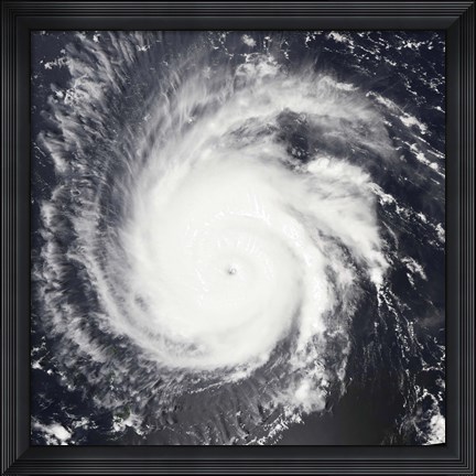 Framed Hurricane Frances Print