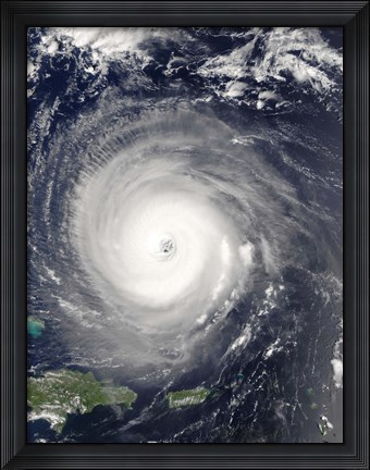 Framed Hurricane Isabel Print