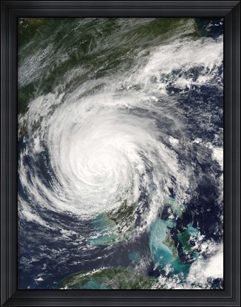 Framed Hurricane Jeanne Print