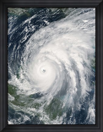 Framed Hurricane Wilma Print