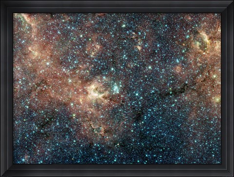 Framed Massive Star Cluster Print