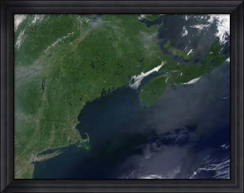 Framed Northeast United States and Canada Print