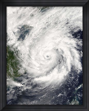 Framed Typhoon Kai-Tak Print