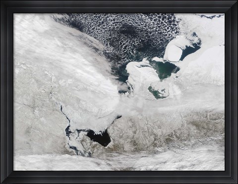 Framed White Sea, Russia Print