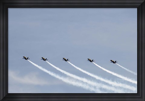 Framed Blue Angels Perform in Air Show Print