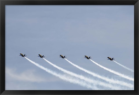 Framed Blue Angels Perform in Air Show Print