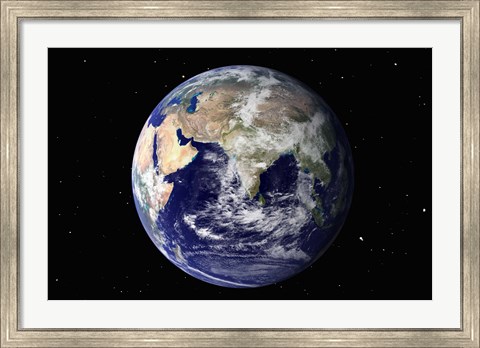 Framed Europe and Asia Print