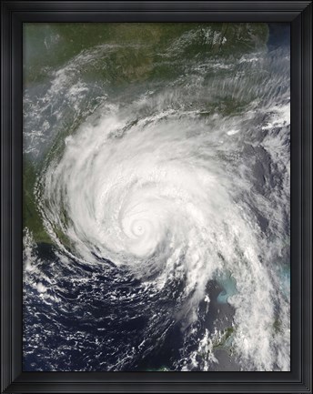Framed Hurricane Dennis Print
