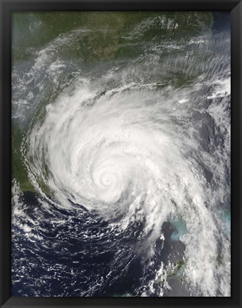 Framed Hurricane Dennis Print