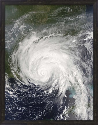 Framed Hurricane Dennis Print