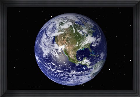 Framed North America Print