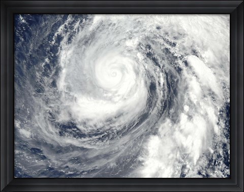 Framed Typhoon Phanfone Print