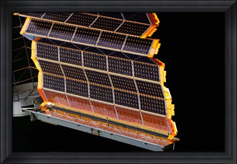 Framed Solar Arrays on Space Station Print