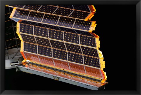 Framed Solar Arrays on Space Station Print