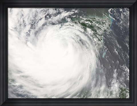 Framed Hurricane Dean Print