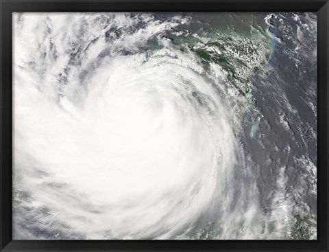 Framed Hurricane Dean Print