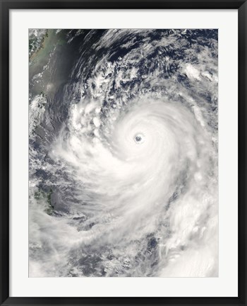Framed Super Typhoon Man-Yi Print